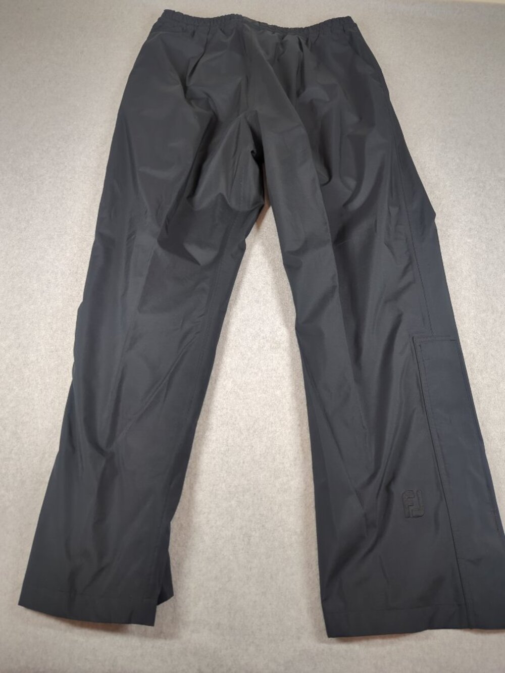 Dryjoys By Footjoy Rain Golf Pants Men's Medium Black Ankle Zip Waterproof